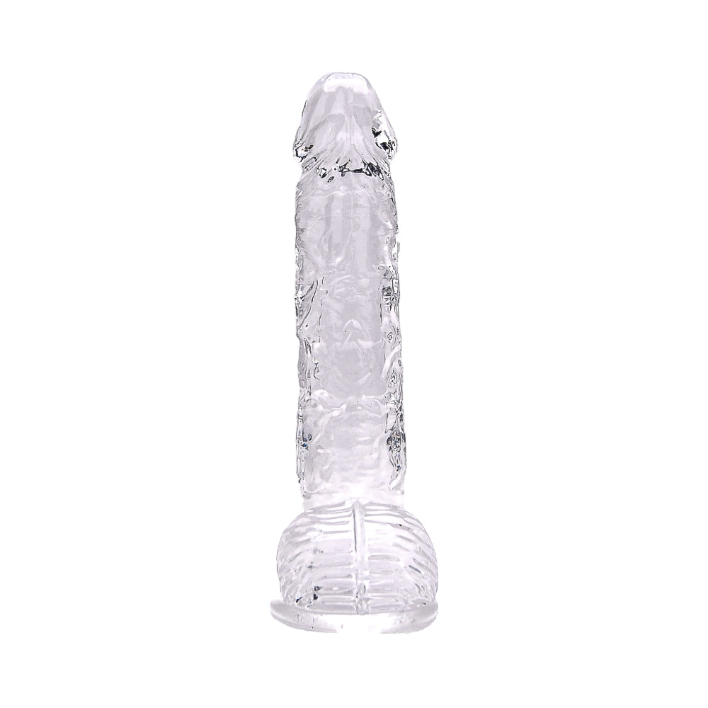 9 Inch Insertable Clear Realistic Dildo With Balls - 24 CM - N12188