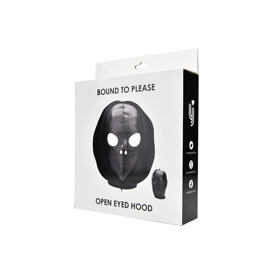 Bondage Mask Open Eyed Hood Mask - N12242