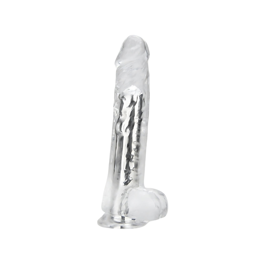 Loving Joy - 7 Inch Remote Vibrating Realistic Clear Dildo - 19 CM - Strong blister