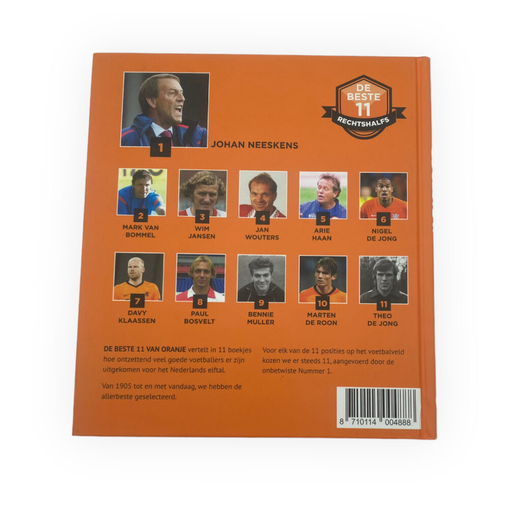 The Best 11 Right Midfielders (Rechtshalfs) - Johan Neeskens - Unique Football Book with Hardcover and Pages (Dutch Edition)