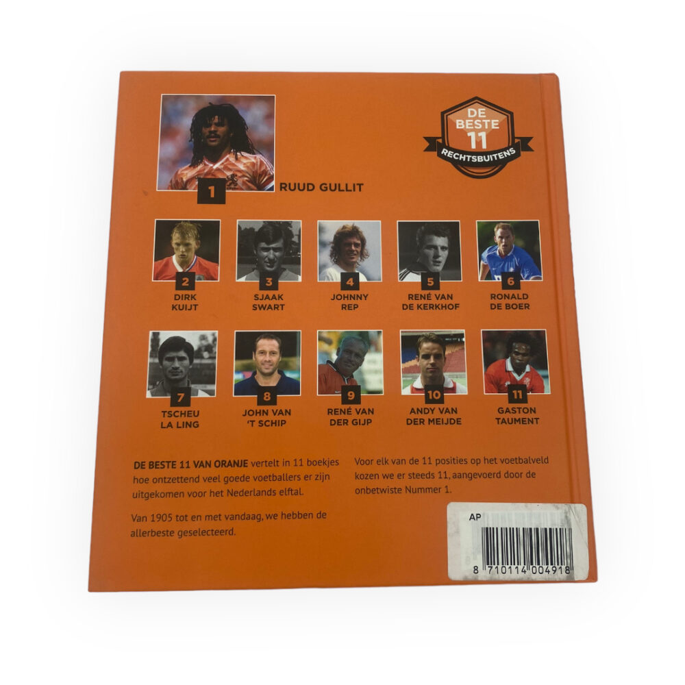 The Best 11 Right Wingers (Rechtsbuitens) Ruud Gullit - Unique Football Book with Hardcover and 63 Pages (Dutch Edition)