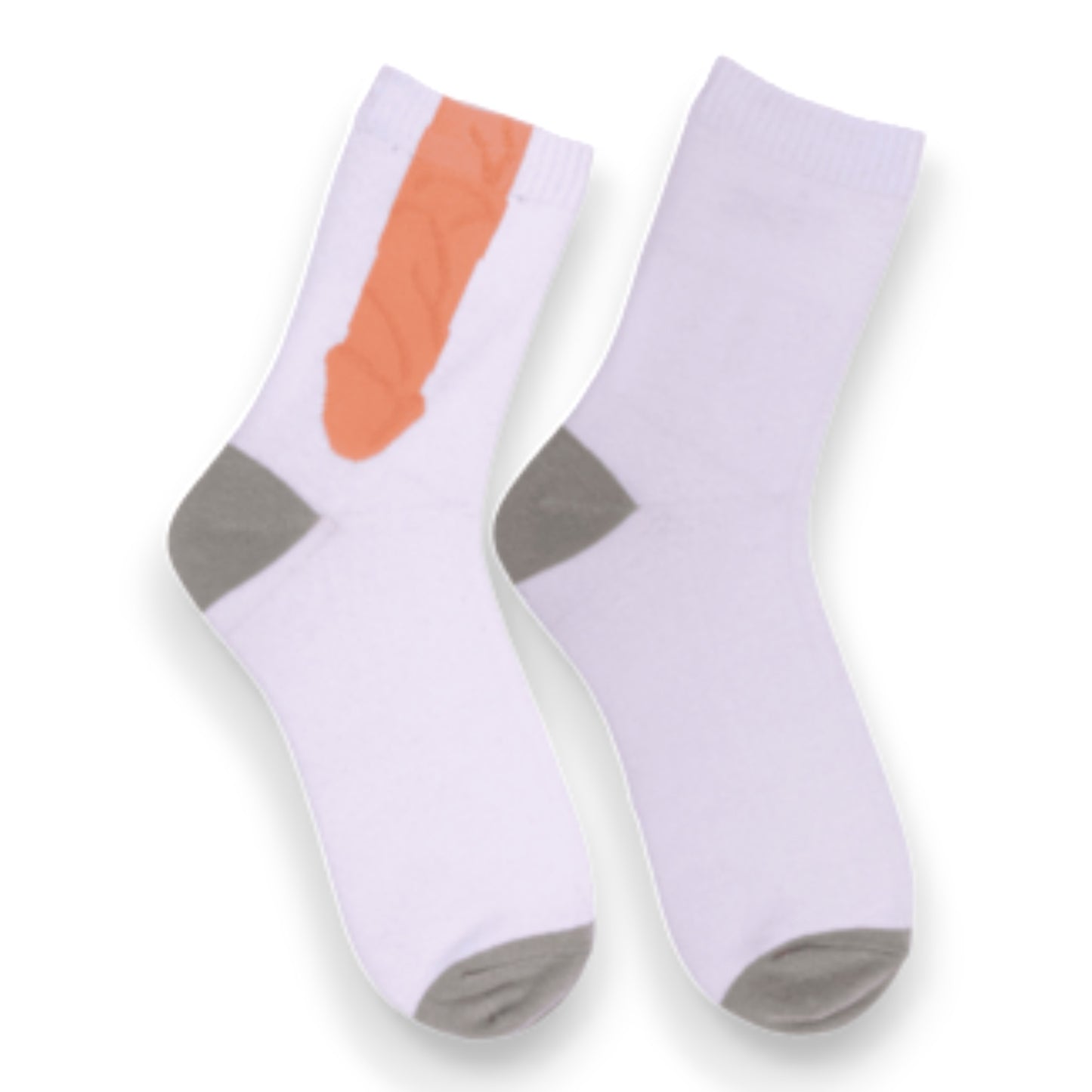 Kinky Pleasure - OB148 - Penis Socks – Black & White – Size 42–46