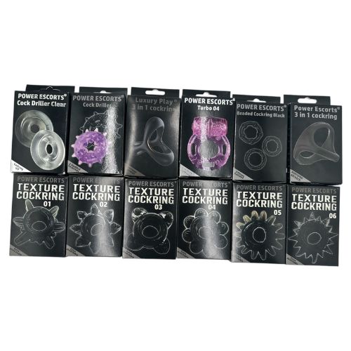 Cockring 12 Models x 5 Pieces Pack = 60 Pieces