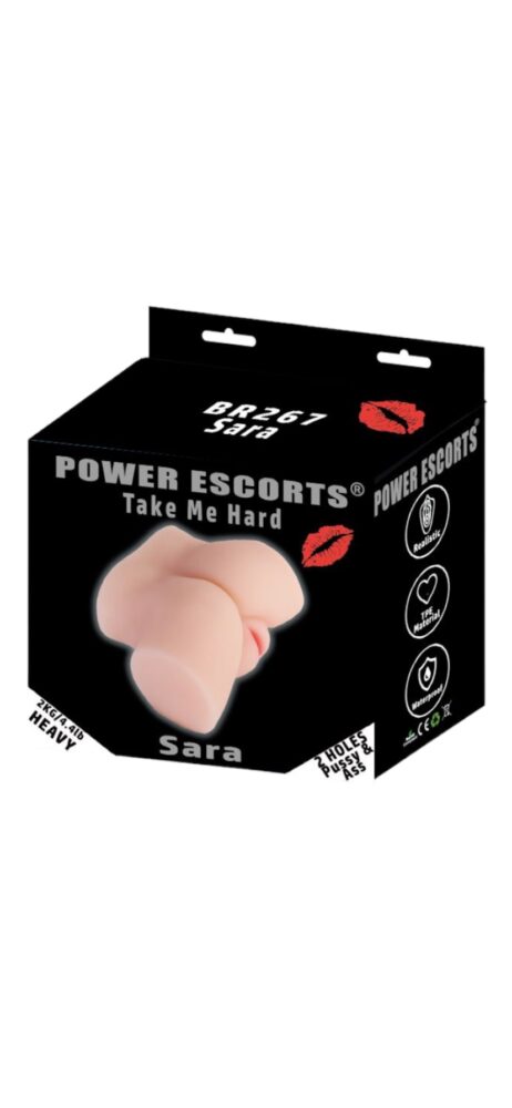 Power Escorts - BR267 - Take me Hard Sara - Pussy & Ass Masturbator - 2 KG - Flesh