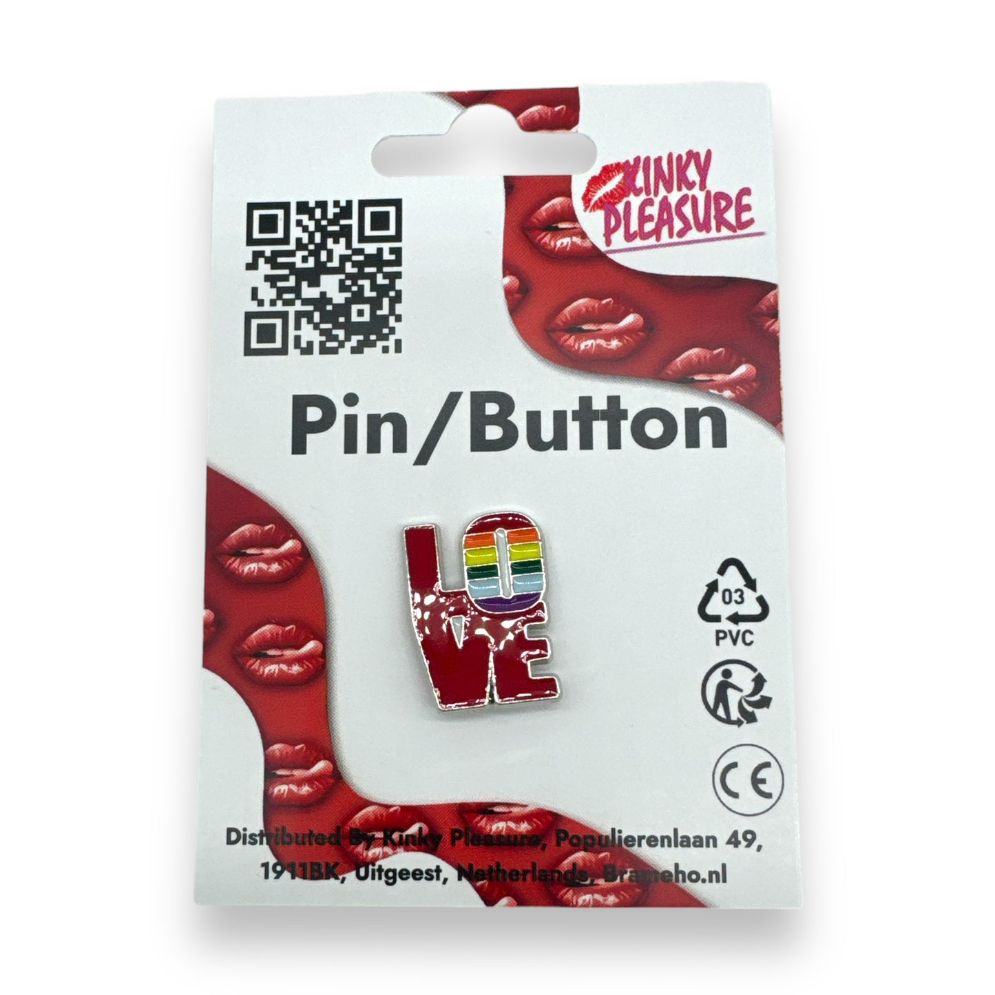 Kinky Pleasure - KPB035 - Badge / Pin - Love