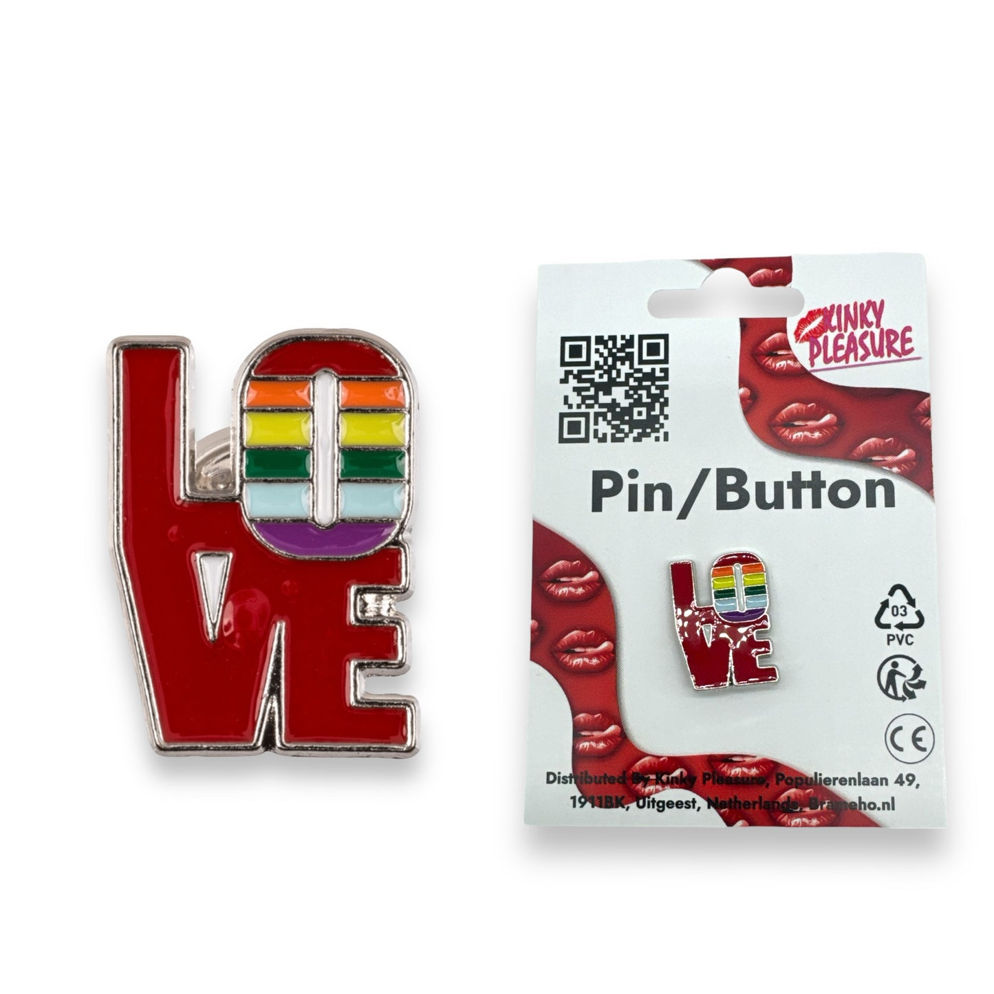 Kinky Pleasure - KPB035 - Badge / Pin - Love