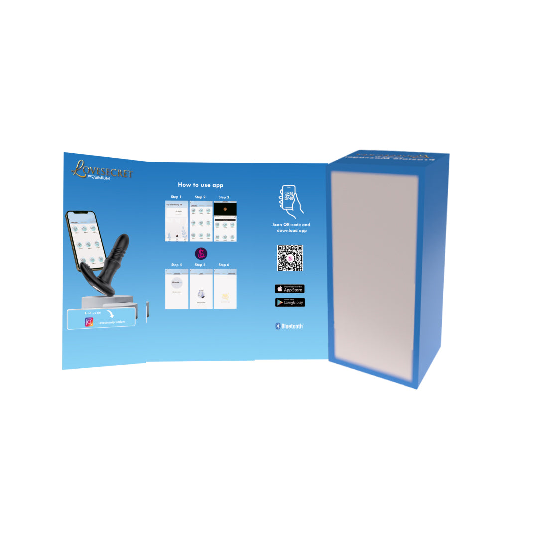 Lovesecret Premium Prostate Massager LS03 – App Controlled - Up & Down - 9 Thrusting / Vibration Modes