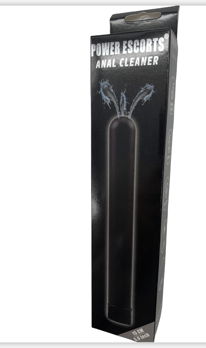 Power Escorts - BR277 - Anal Tube Cleaner - Tube Pro - Anal Douche Cleaner - Black - 15 cm / 5.9 Inch