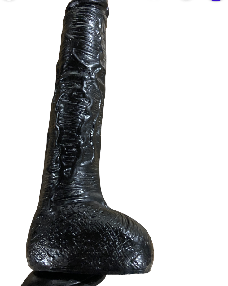 Super Realistic Black Mega Dildo - 25 CM