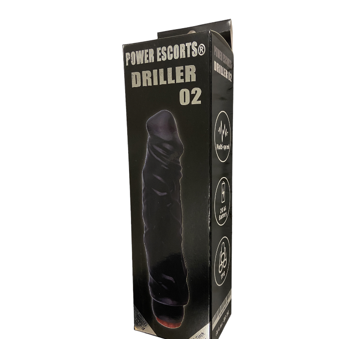 Power Escorts - BR34 - Driller 02 - Realistic Fat Vibrator 2 colours - 25 CM