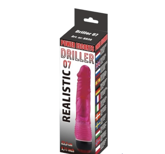 Power Escorts - BR38 - Driller 07 Realistic Vibrator