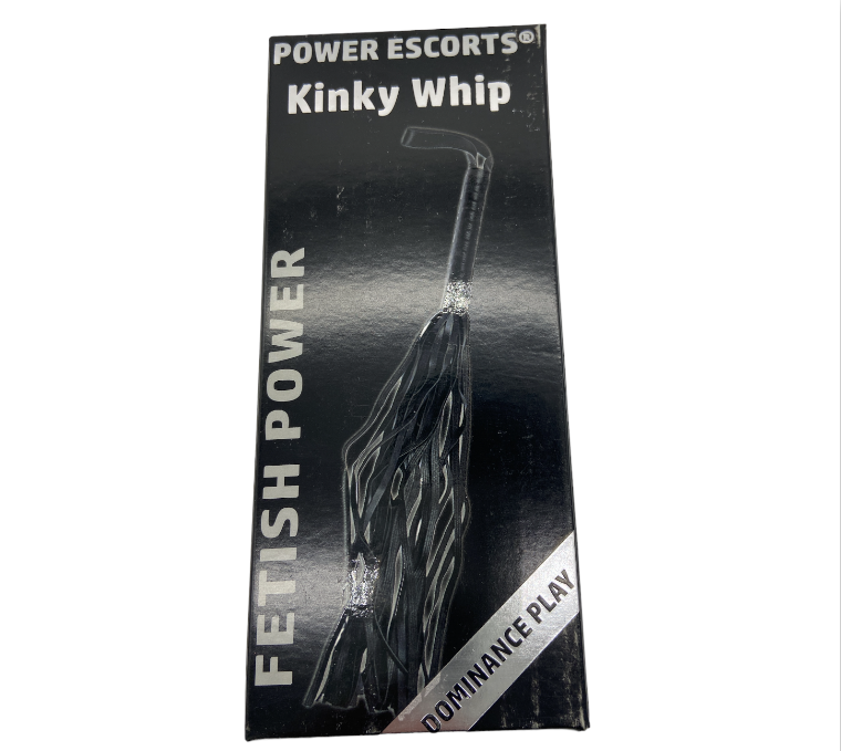 Power Escorts - BR92 - Kinky Whipp - 45 CM - Black - Fetish Power