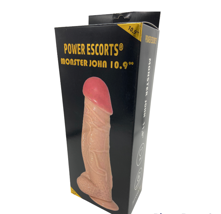 Power Escorts - BR227 Flesh - Monster John 11,8'' Mega Realistic Dildo 30 CM