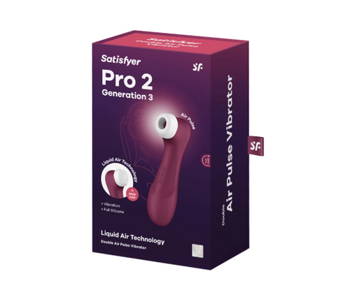 Satisfyer - Bestseller Model - Pro 2 Generation 3 Air pulse Stimulator + Vibration - Airsucker