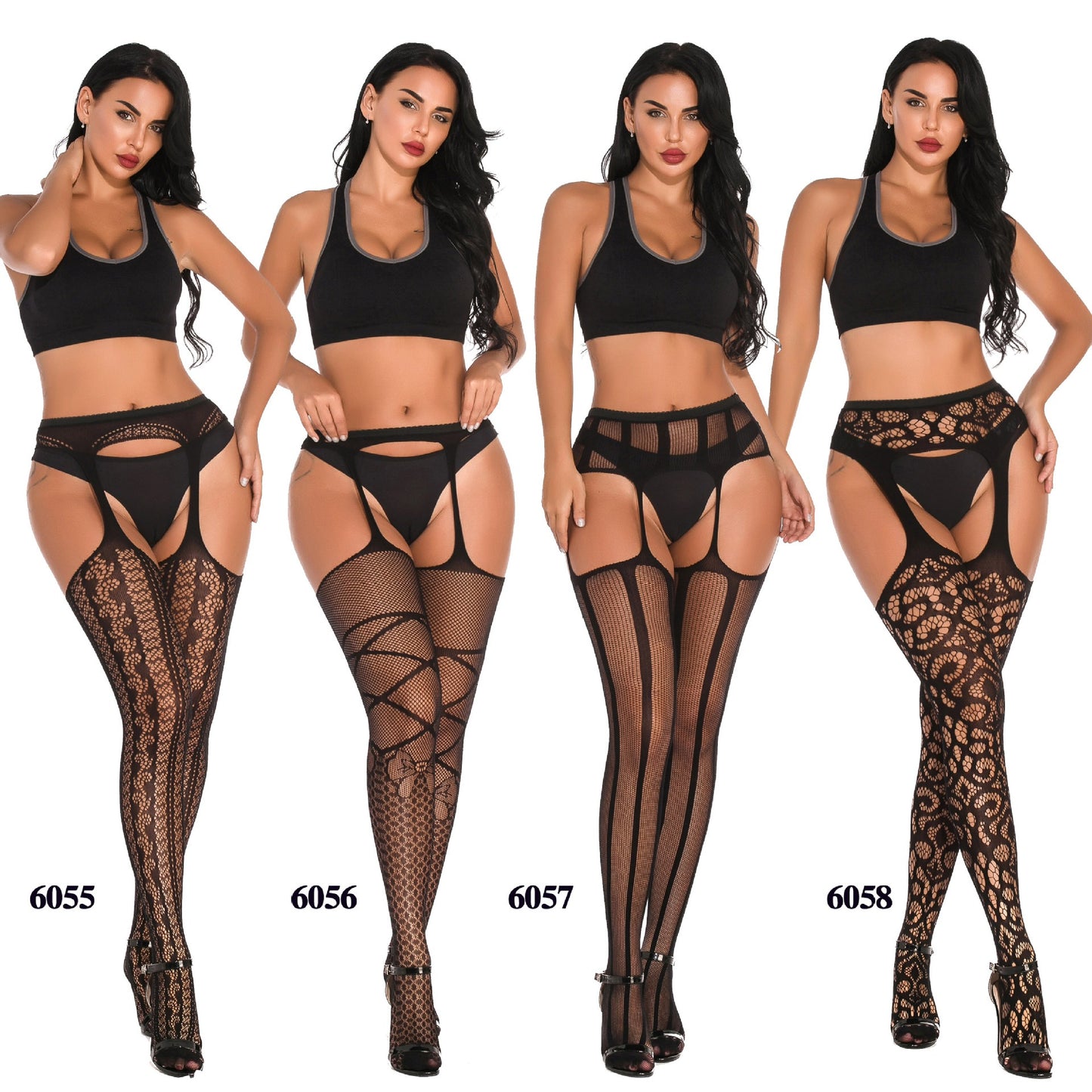 Body Pleasure - TL141 S/M - Sexy Body Stocking Lingerie - Luxury Gift Box - Black