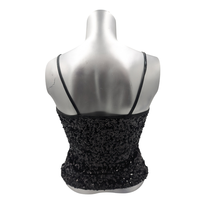 Kinky Glitter Glossy Black Top