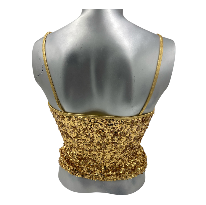 Kinky Glitter Glossy Gold Top