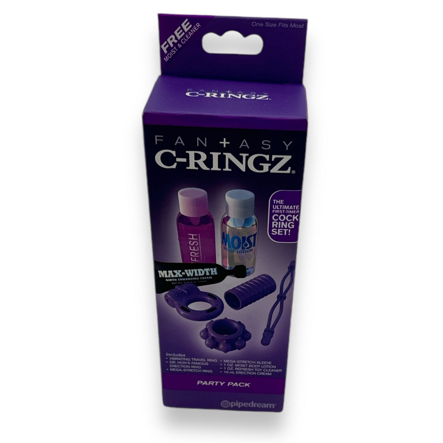 Pipedream - PD580012 - C Ring Party Vibrating Cockring Set Pack Purple