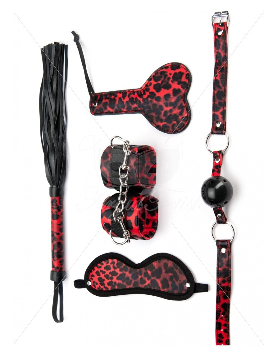 Argus Leopard Bondage Set 5 pcs  - AF 001037