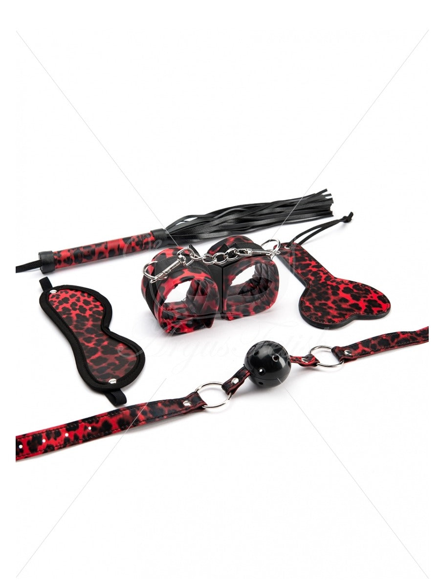 Argus Leopard Bondage Set 5 pcs - AF 001037