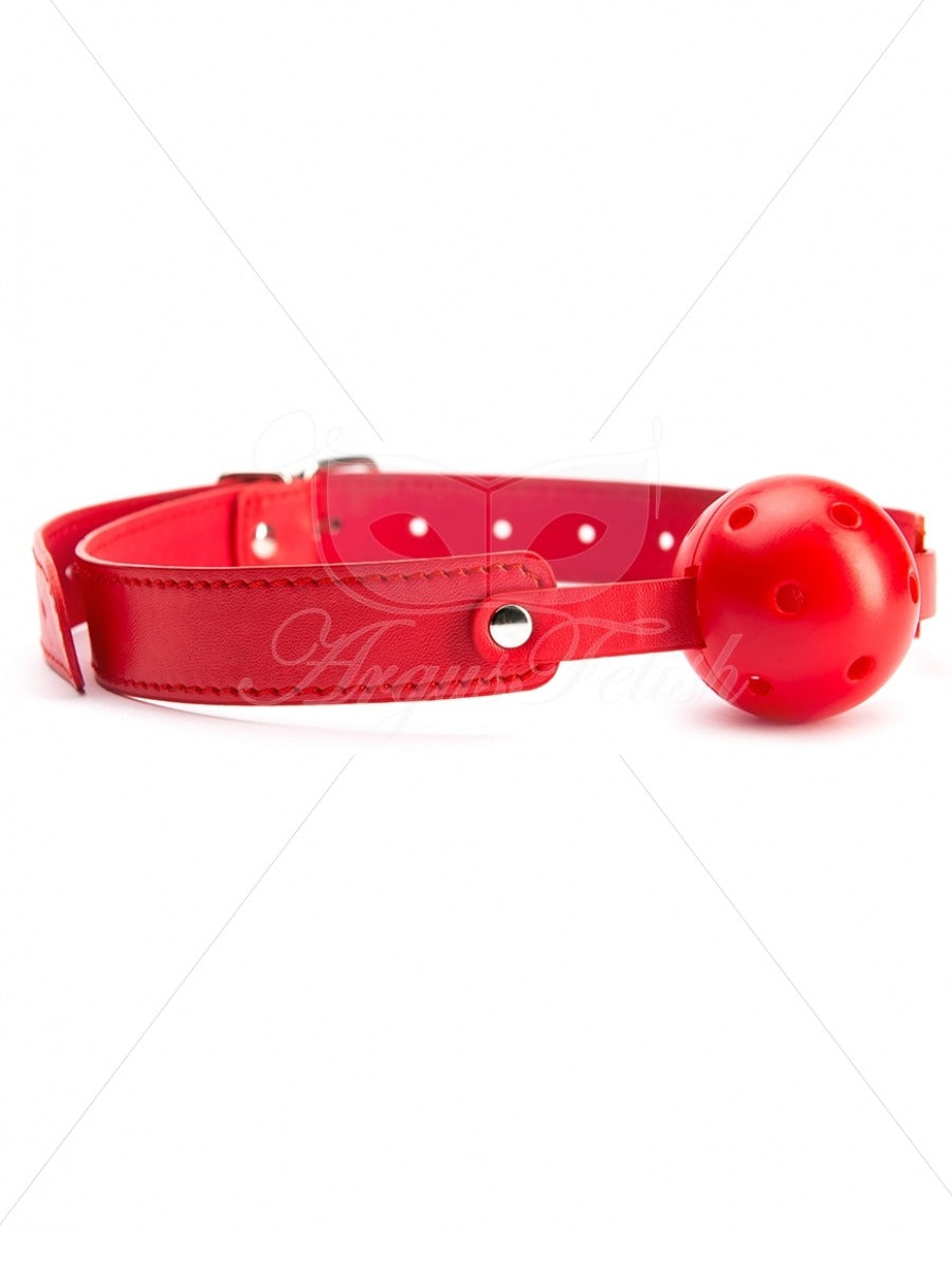 Argus Red Breathable Ball Gag - AF 001006
