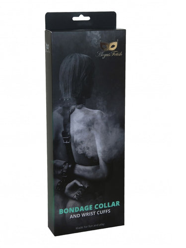Argus Luxury Bondage Collar and Handcuffs - Bondage Binding Set - AF 001035