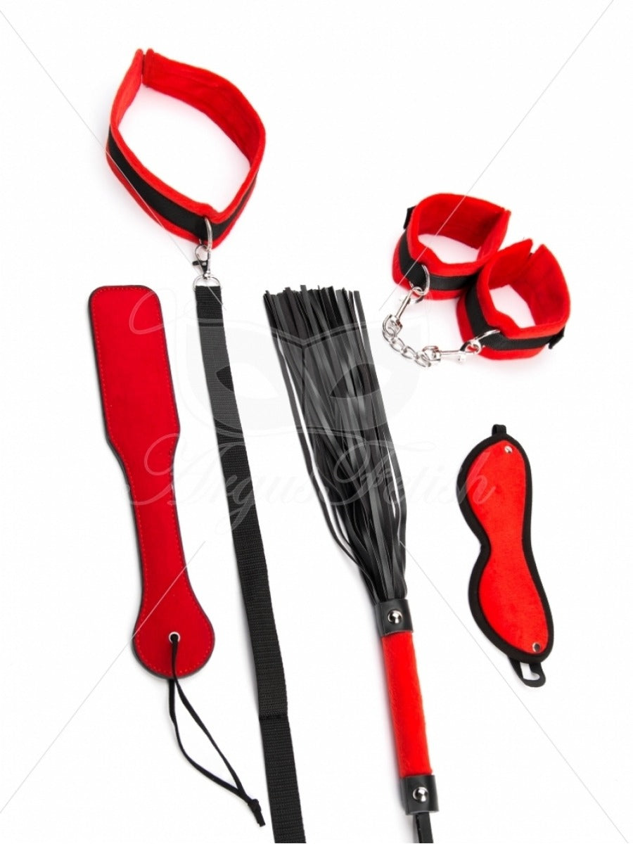 Argus Red Bondage Box - Complete Bdsm Set 5 Pcs - AF 001039