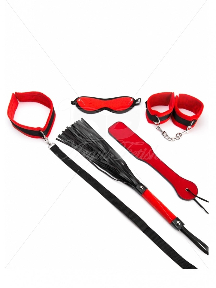 Argus Red Bondage Box - Complete Bdsm Set 5 Pcs - AF 001039