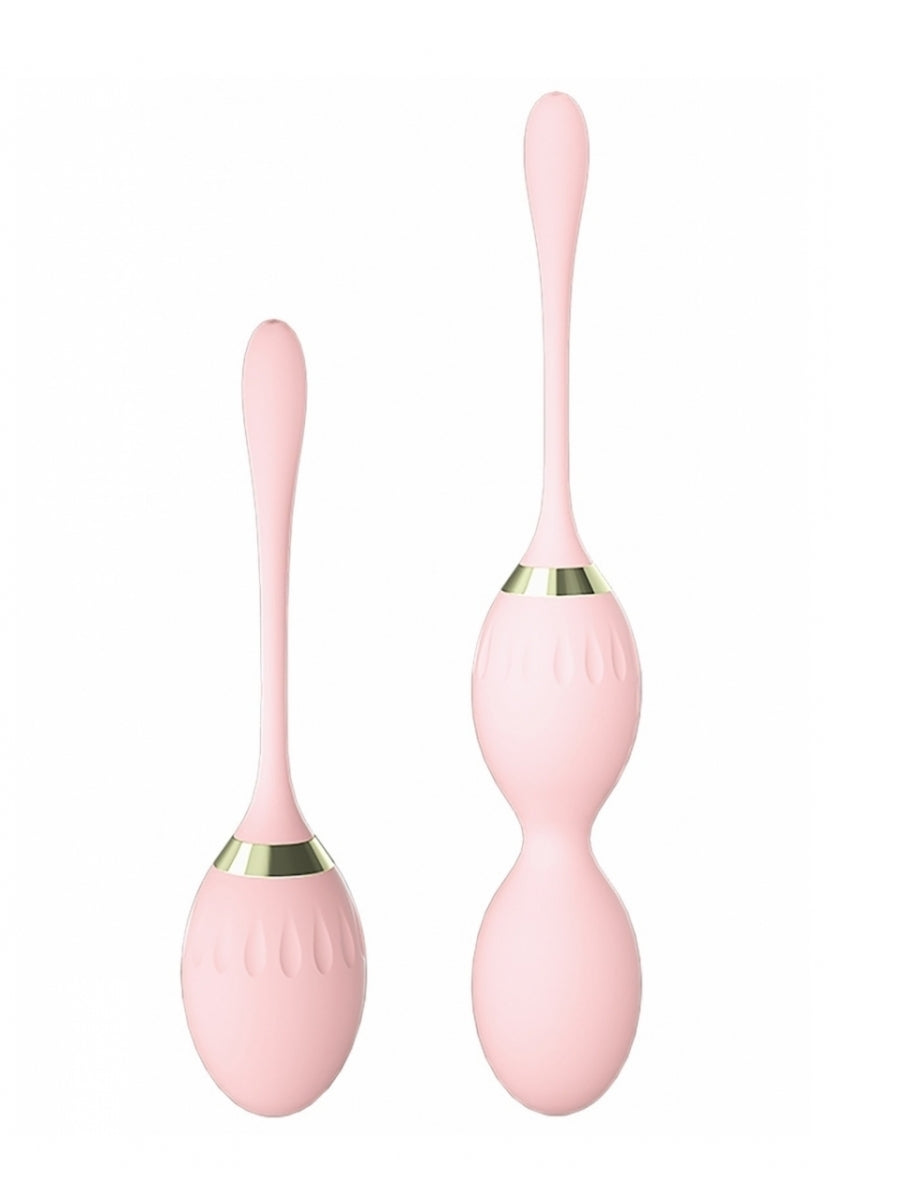 Argus - AT1133 - Gold Plated Luxury Duo Kegel Balls - Pink
