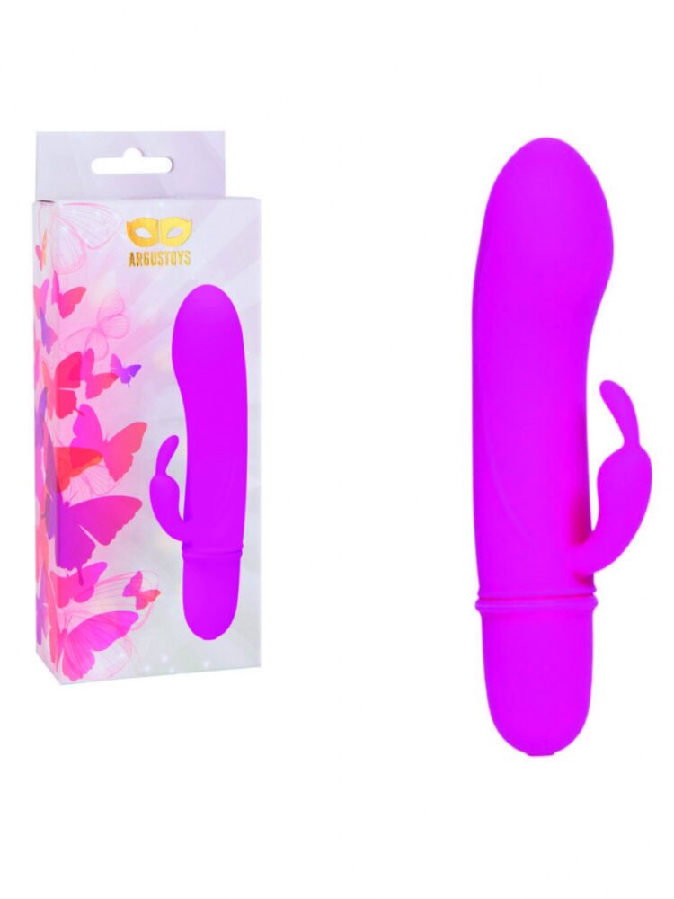 Argus Silicone G Spot & Clitoris Vibrator - 10 Speed - Pink - 115 mm - AT 1002