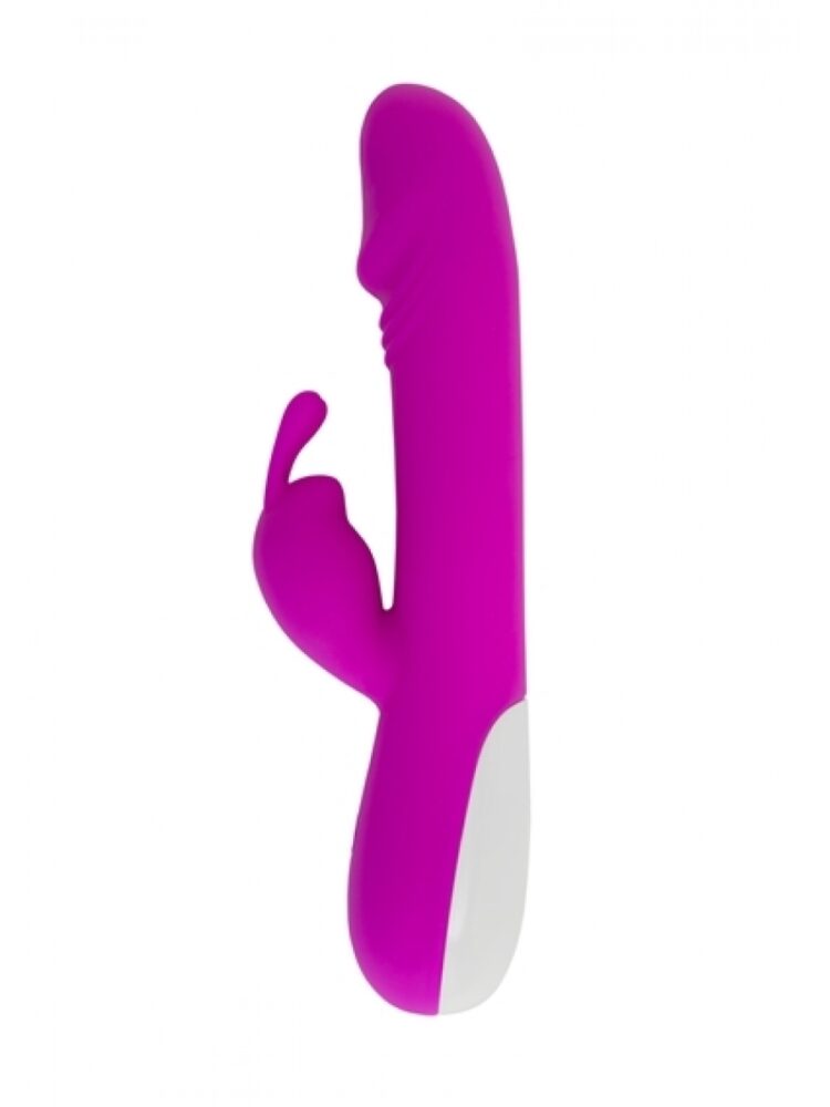 Argus Silicone G Spot & Clitoris Vibrator - 30 Speed - Pink - 21 cm dia 3,6 cm - AT 1005
