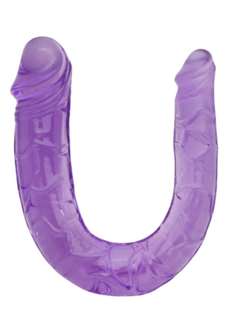 Argus Double Dildo 30 CM - Purple - Dia 3,4 cm - 2,2 cm - Packed in Strong Blister - AT 001127