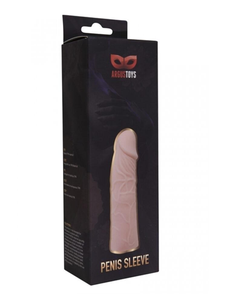 Argus Realistic Flesh Penis Sleeve - AT 001029 - 17 cm - Dia 3,9 cm - Attractive colour box