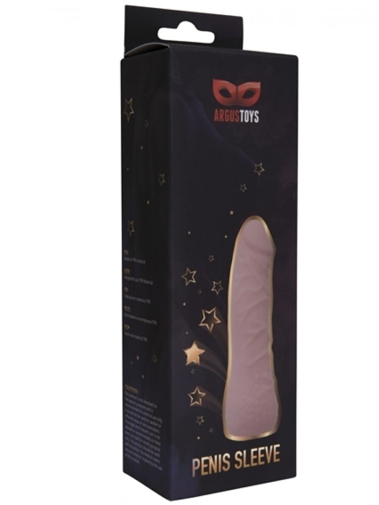 Argus Realistic Flesh Penis Sleeve 16 cm - AT 001030 - attractive colour box