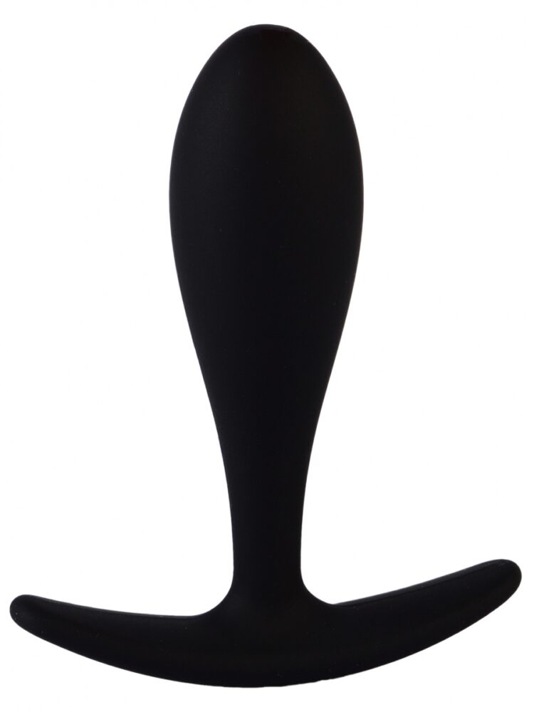 Argus T-Plug Silicone Medium - Black - 9,5 Cm - Packed in Strong Blister - AT001114