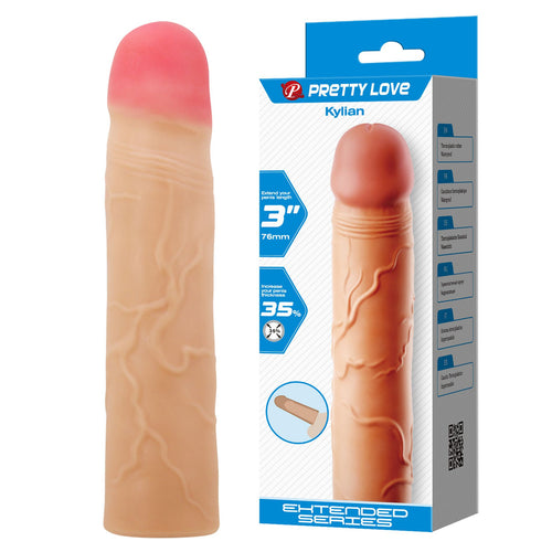 Pretty Love - bi-026257 - Kylian Flesh, Extend your penis lenghth 3''/ 76mm