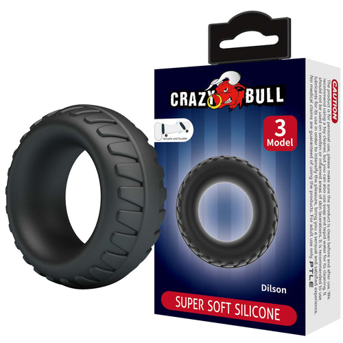 PRETTY LOVE – BI-210353 - Crazy Bull Dilson Penis Ring Model 3 | 50 mm Outer / 24 Inner Dia Stronger Erections & Enhanced Stamina