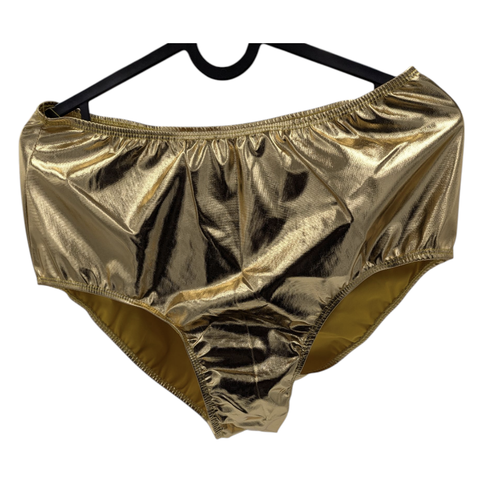 Glossy Gold Kinky Brief