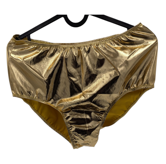 Glossy Gold Kinky Brief