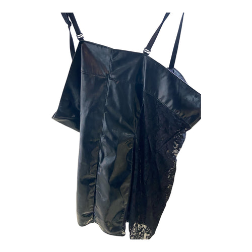 Halter Top Black with Zipper Size M