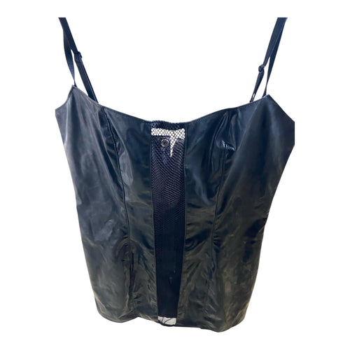Black Level Halter Top Black Size L