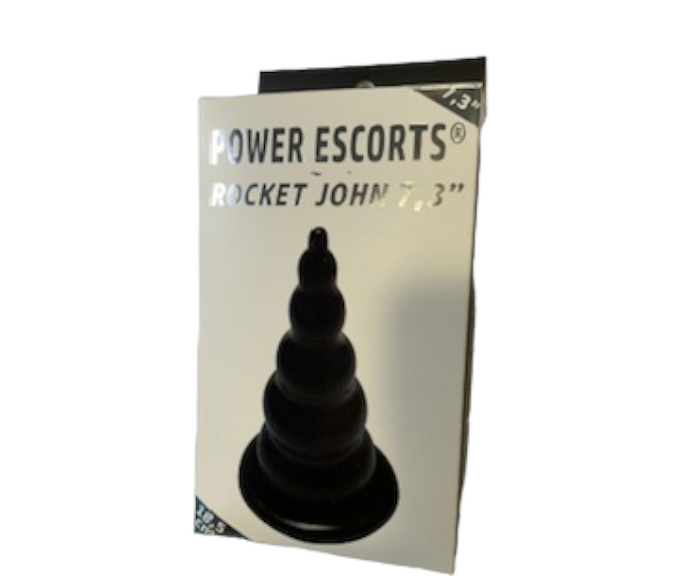 Power Escorts - BR105 - Rocket Drill 7,3'' - Big Size Anal Plug - 7,3 Inch / 18,5 CM - Black