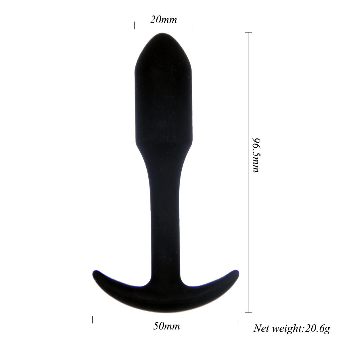Power Escorts - BR112 - Rocket Drill 3,8'' - Anal Plug - 3,8 Inch / 9,6 CM - Black