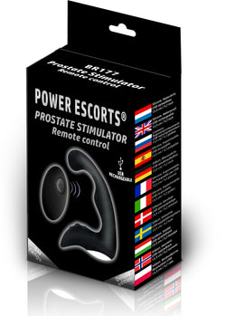 Power Escorts - BR177 - Rechargeable Prostate Stimulator with Remote Control COLOUR BOX