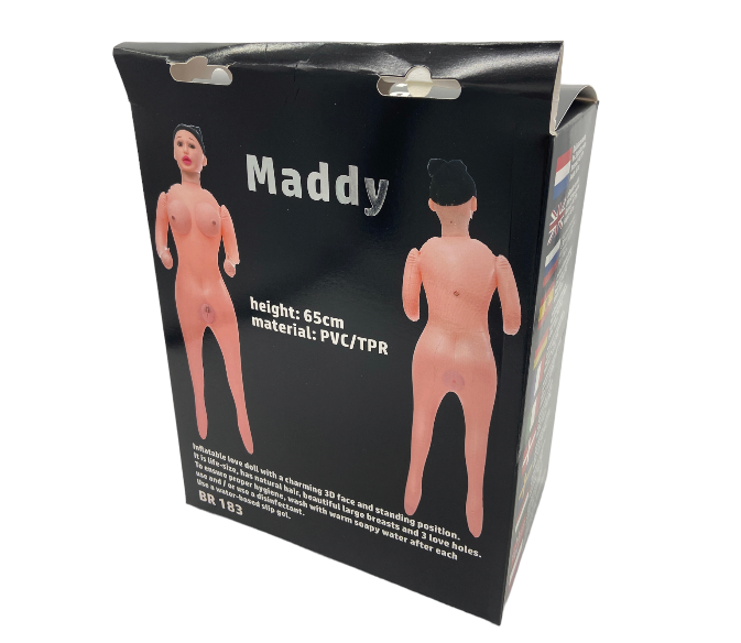 Power Escorts - BR183 - Maddy Blow Up Doll - 3D Face / 3D Big Tits / 3D Pussy / 3D Anal - Big Size 150 CM Inflatable doll - Real Skin Pussy