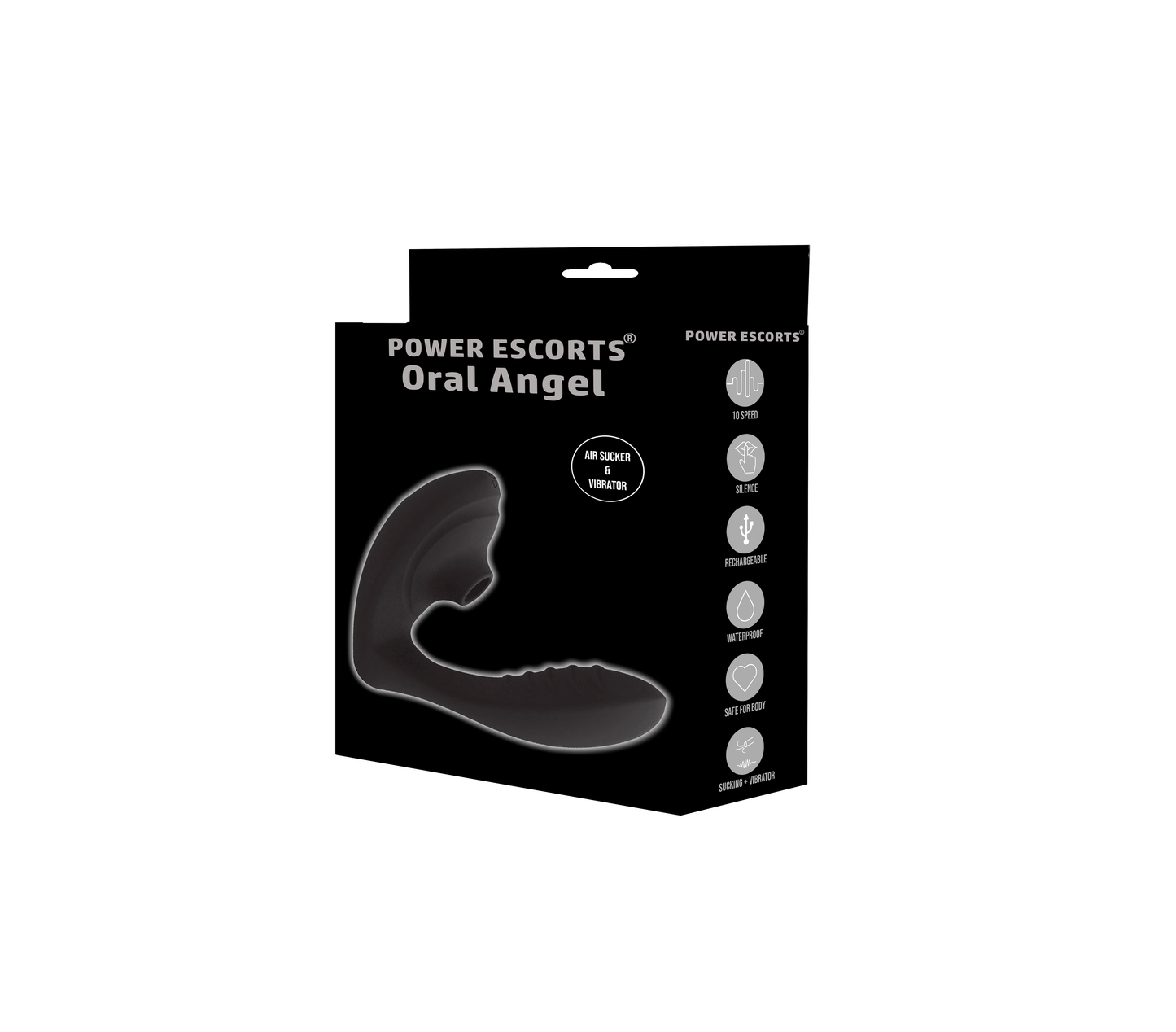 Power Escorts - BR221 - Oral Angel - Oral Sucker Vibrator - Real Clit & Nipple Stimulator