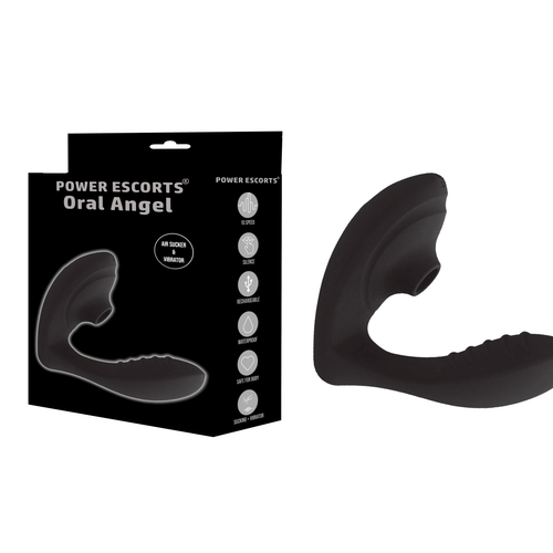 Power Escorts - BR221 - Oral Angel - Oral Sucker Vibrator - Real Clit & Nipple Stimulator
