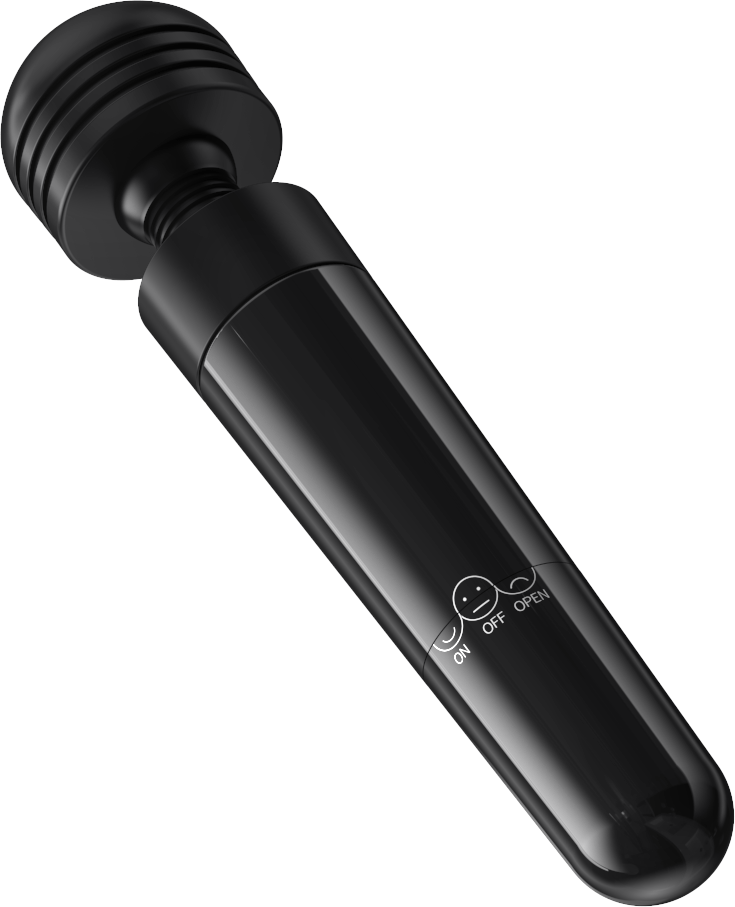Power Escorts - BR271 Black - Wand Explorer Chanti Wand Massager - 15 CM