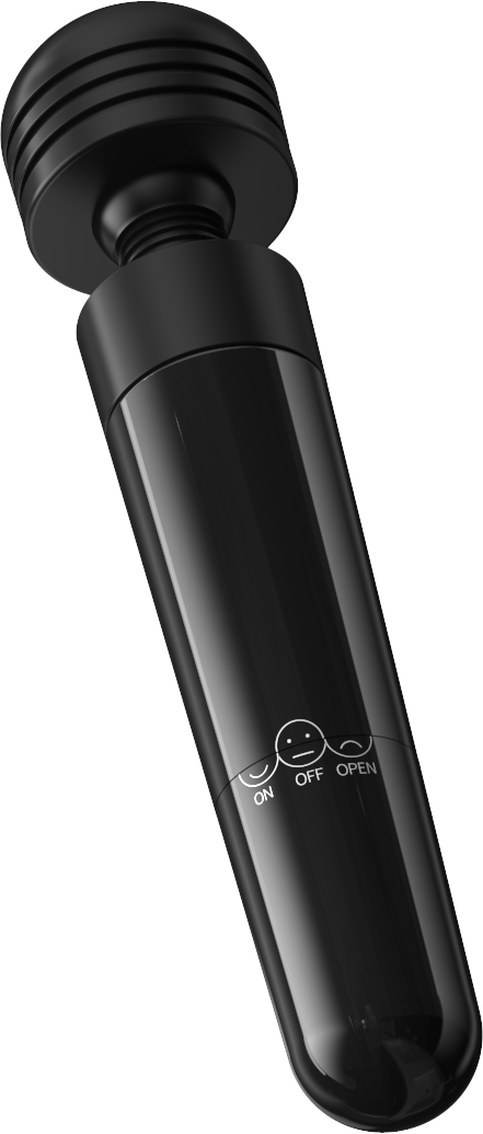 Power Escorts - BR271 Black - Wand Explorer Chanti Wand Massager - 15 CM
