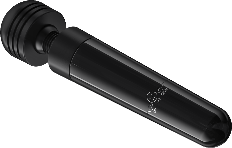 Power Escorts - BR271 Black - Wand Explorer Chanti Wand Massager - 15 CM